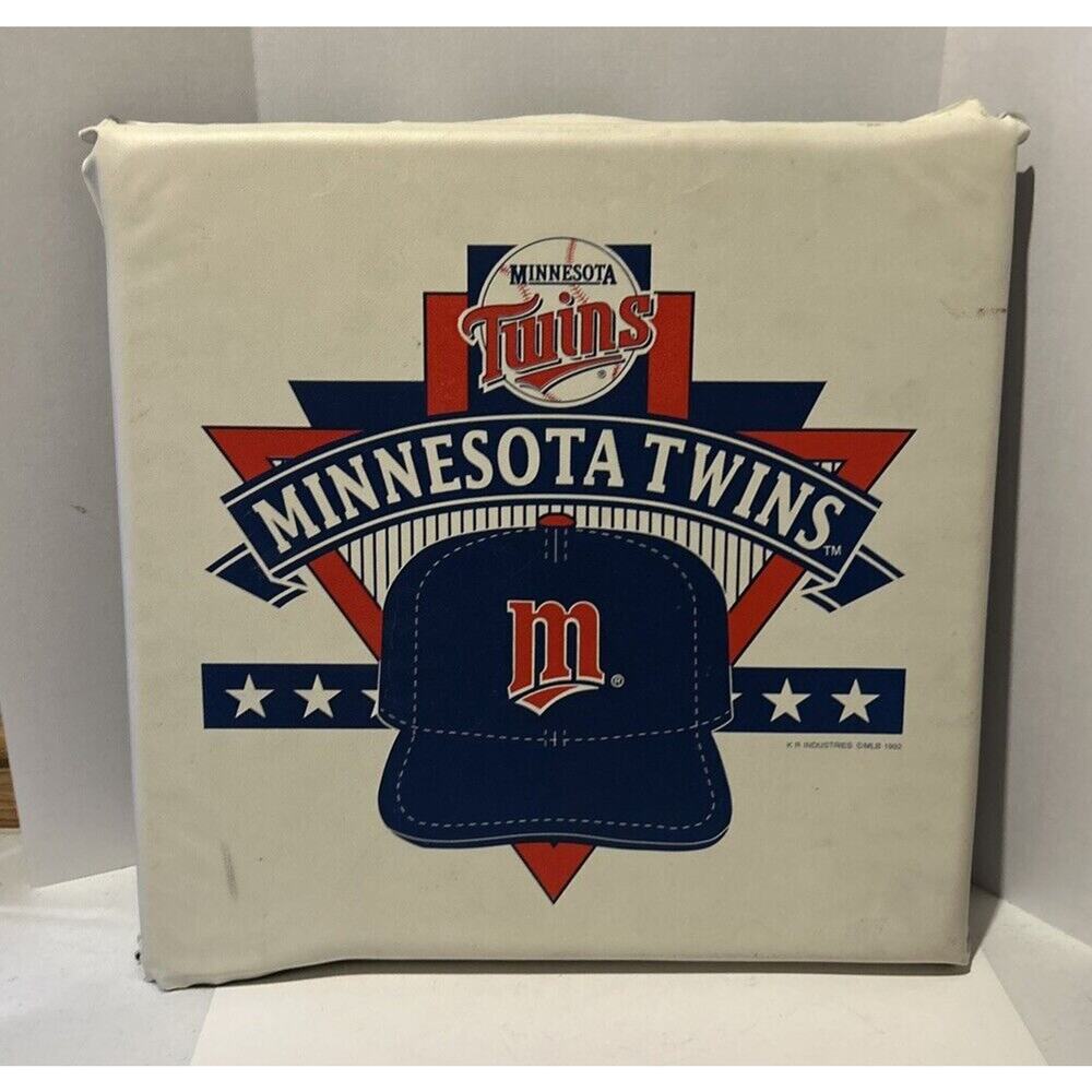 Minnesota Twins MLB Stadium Seat‎ Cushion 1992 Vintage KR Industries w Handle